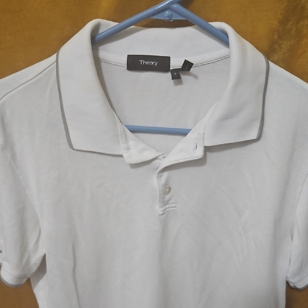 Theory Men's White Polo Shirt